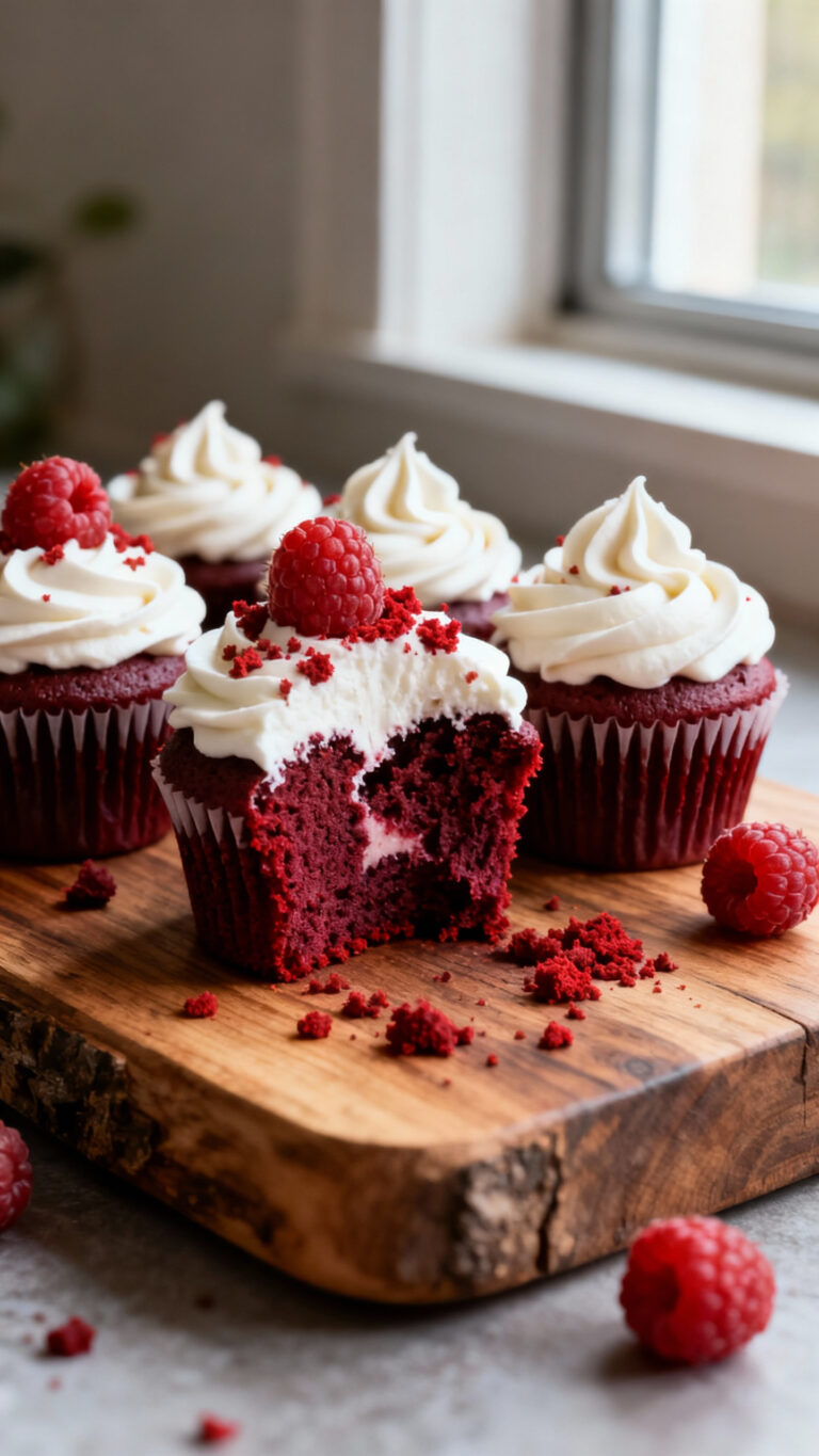 Vegan Red Velvet Cupcakes with Cream Cheese Frosting - American