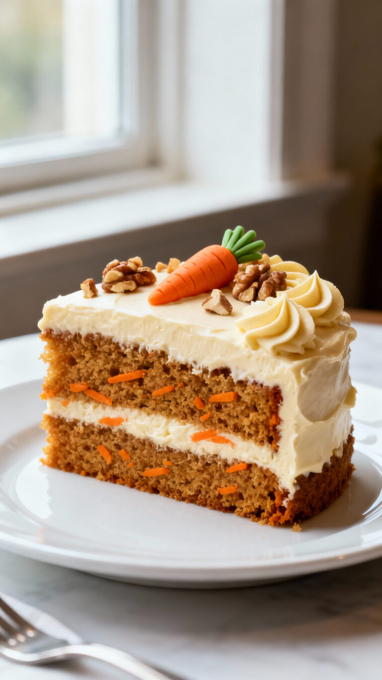 Carrot Cake with Cream Cheese Frosting - American