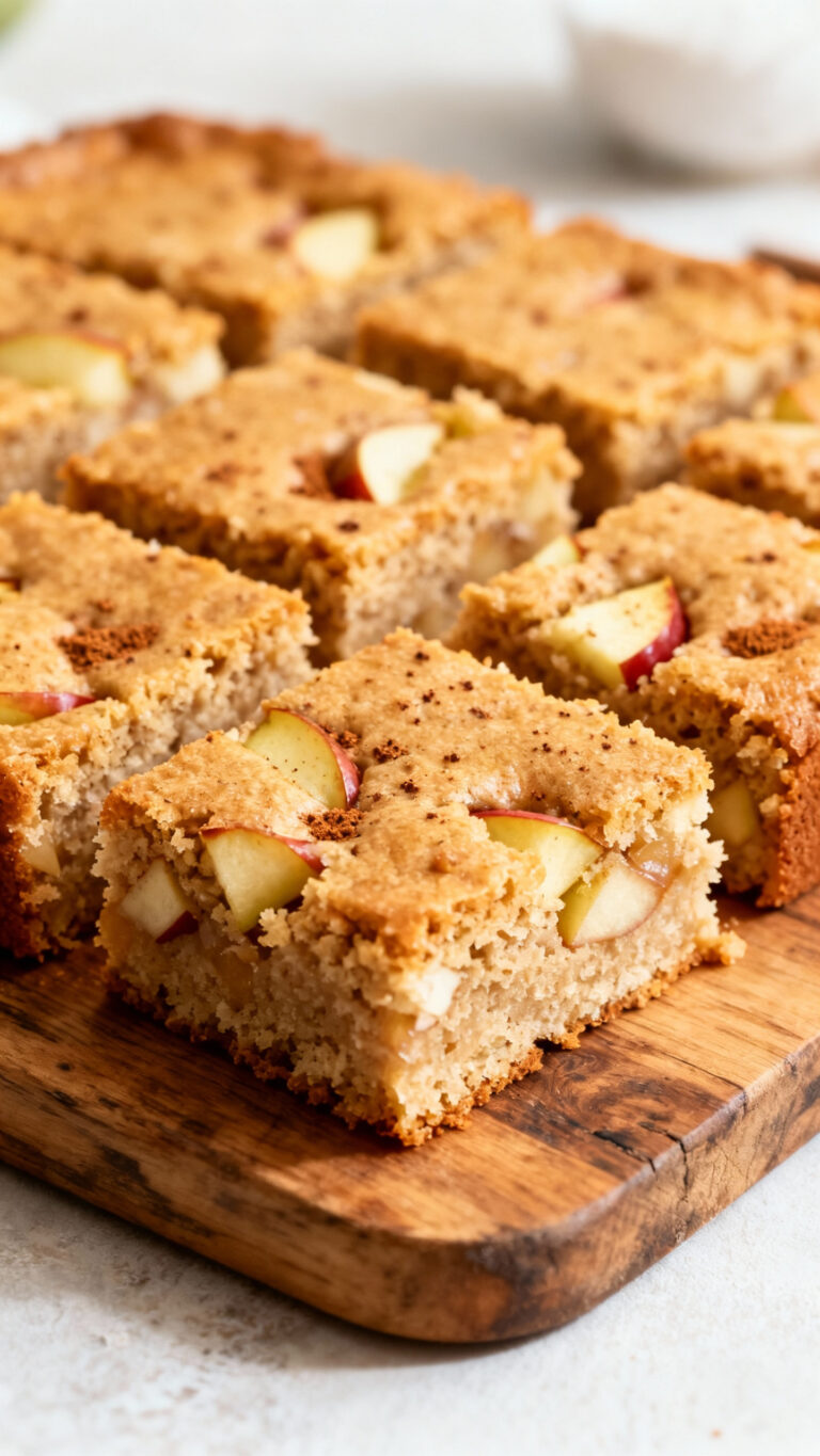 Coconut Flour Apple Cinnamon Bars - American