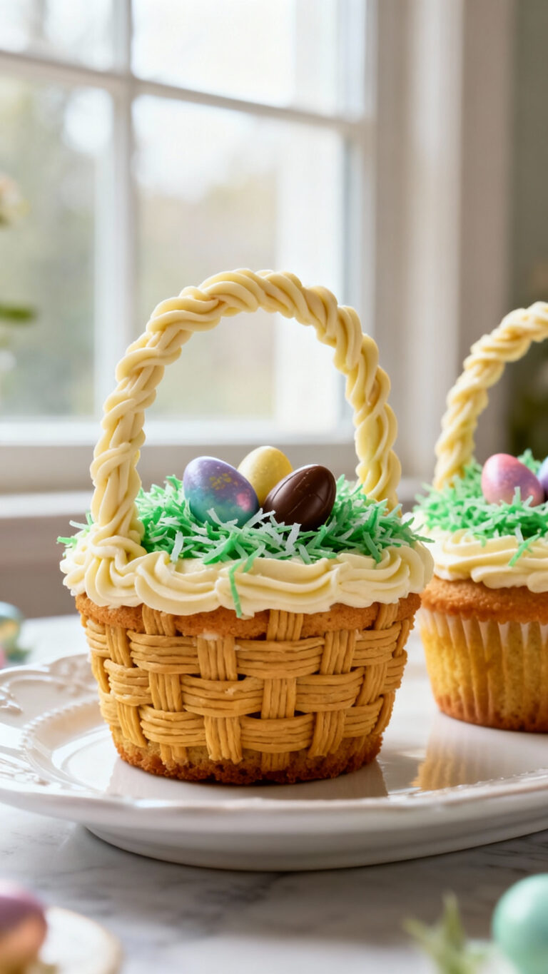 Easter Basket Cupcakes - American