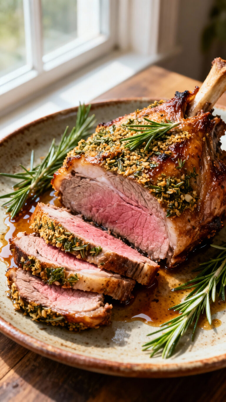 Easter Lamb Roast with Rosemary - Mediterranean