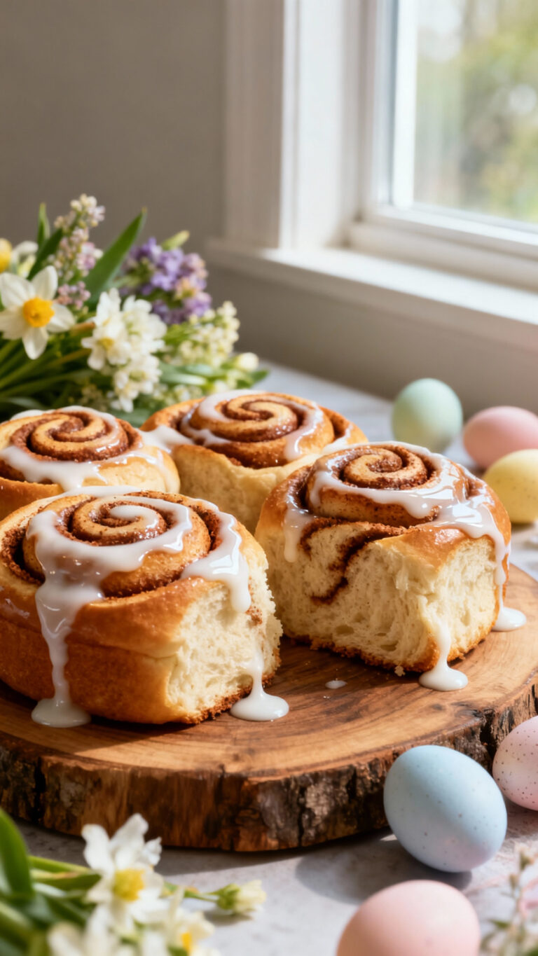 Easter Morning Cinnamon Rolls - American