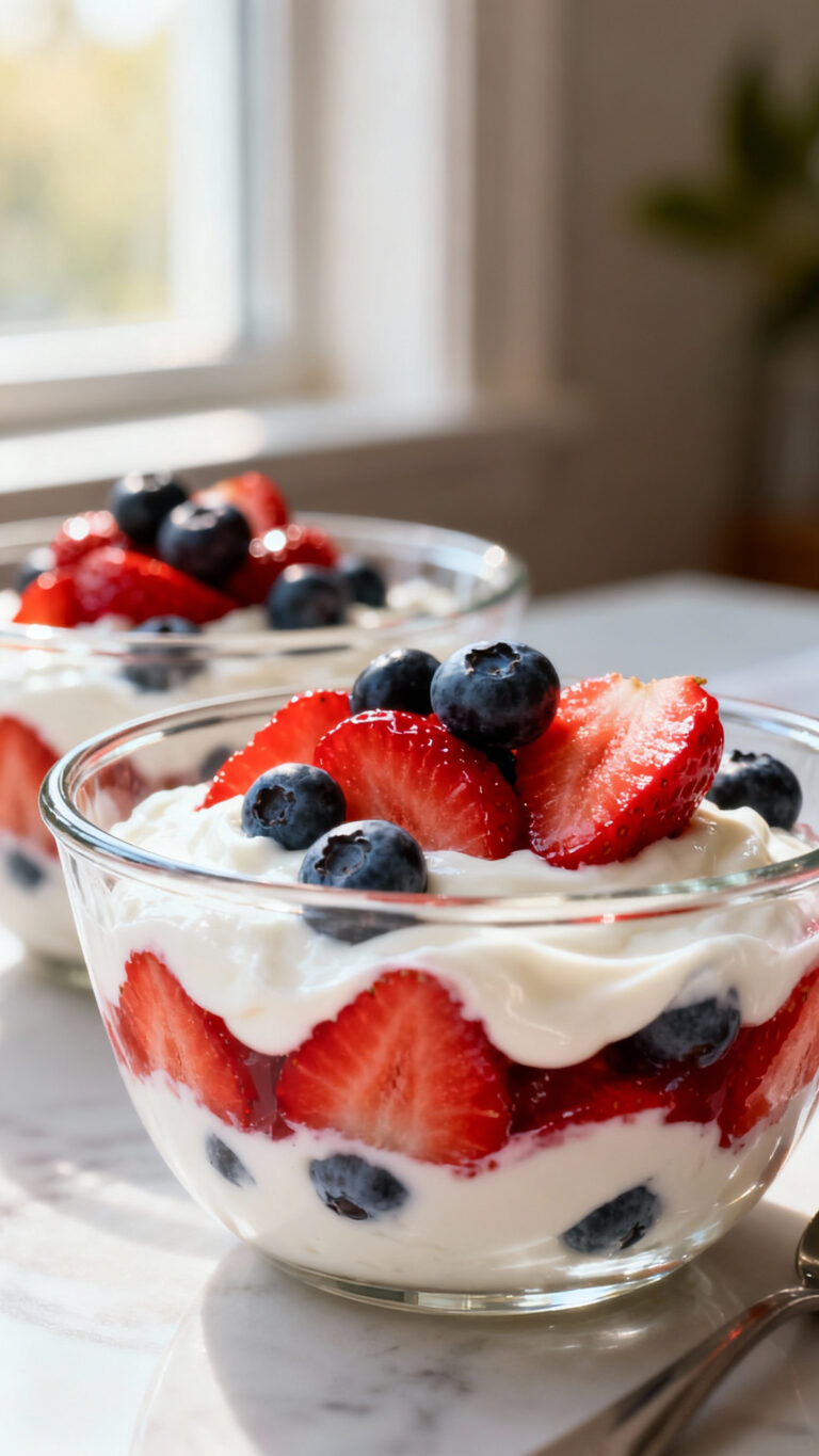 Fresh Berry Yogurt Parfait Bowls - American