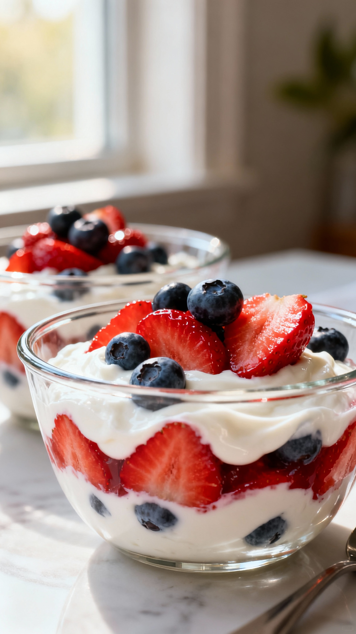 Fresh Berry Yogurt Parfait Bowls