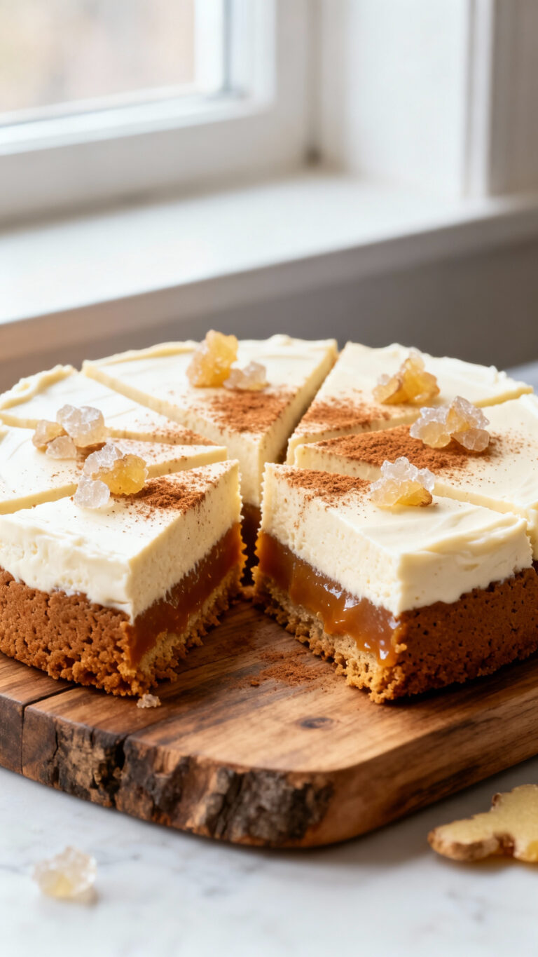 Gingerbread Cheesecake Bars - American
