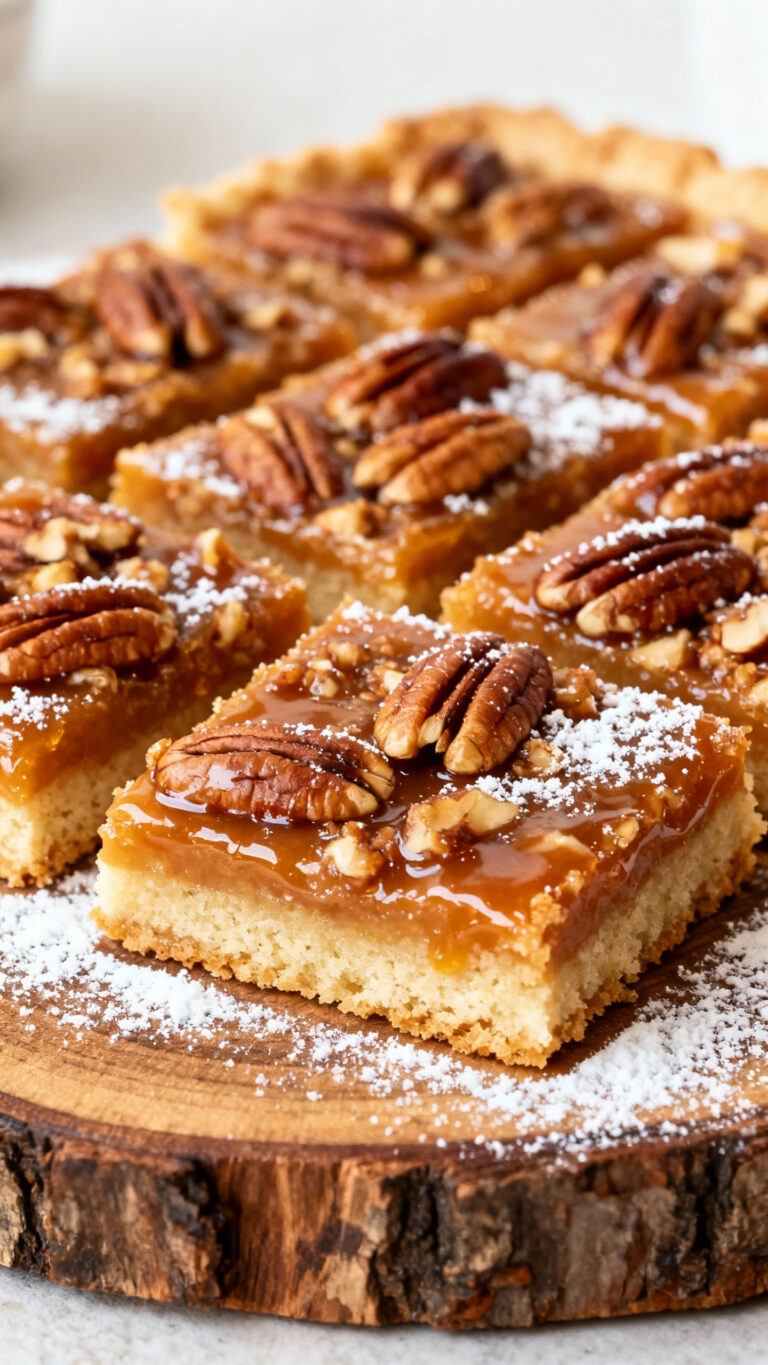 Maple Pecan Pie Bars - American