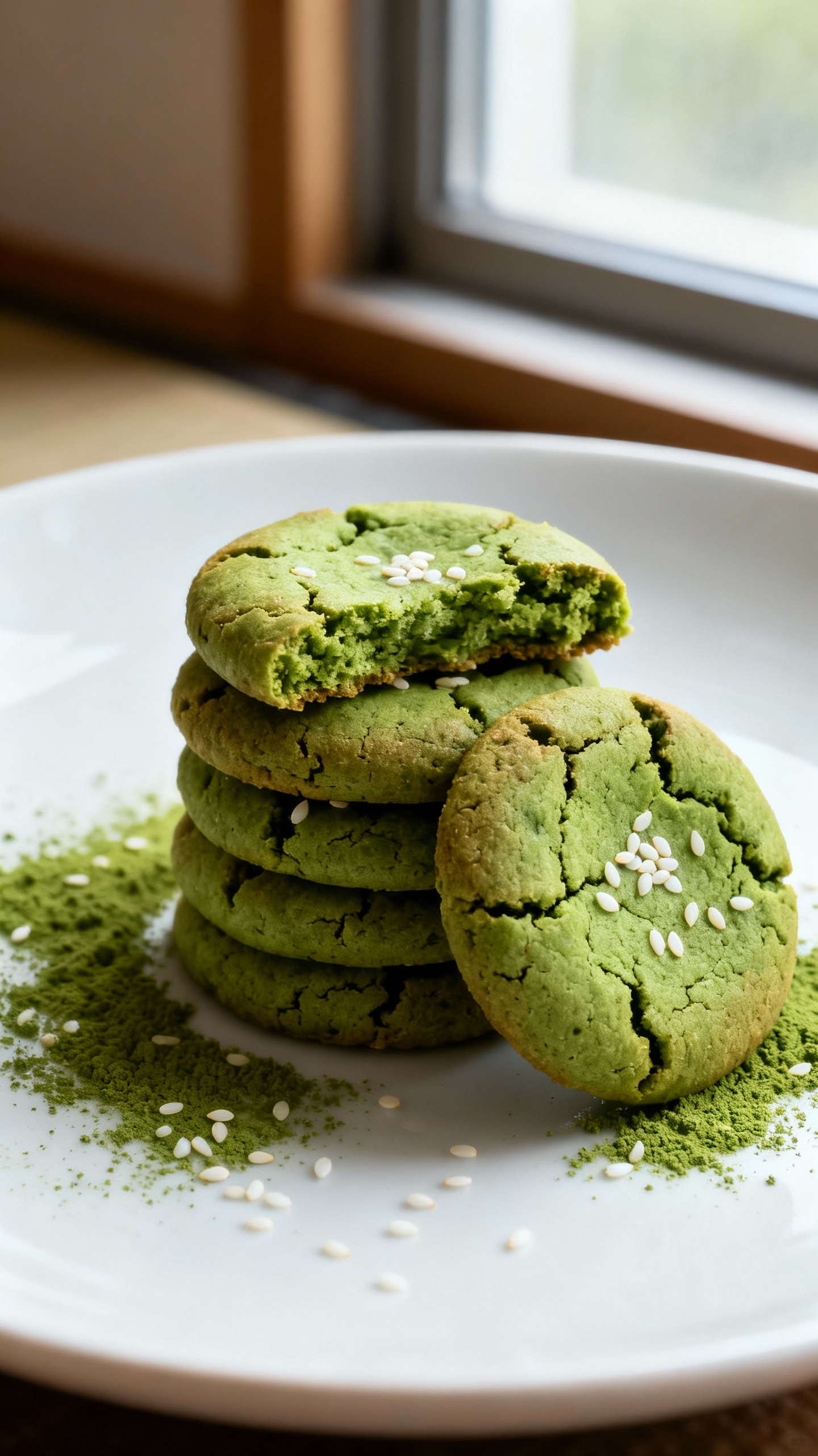 Matcha Green Tea Vegan Cookies