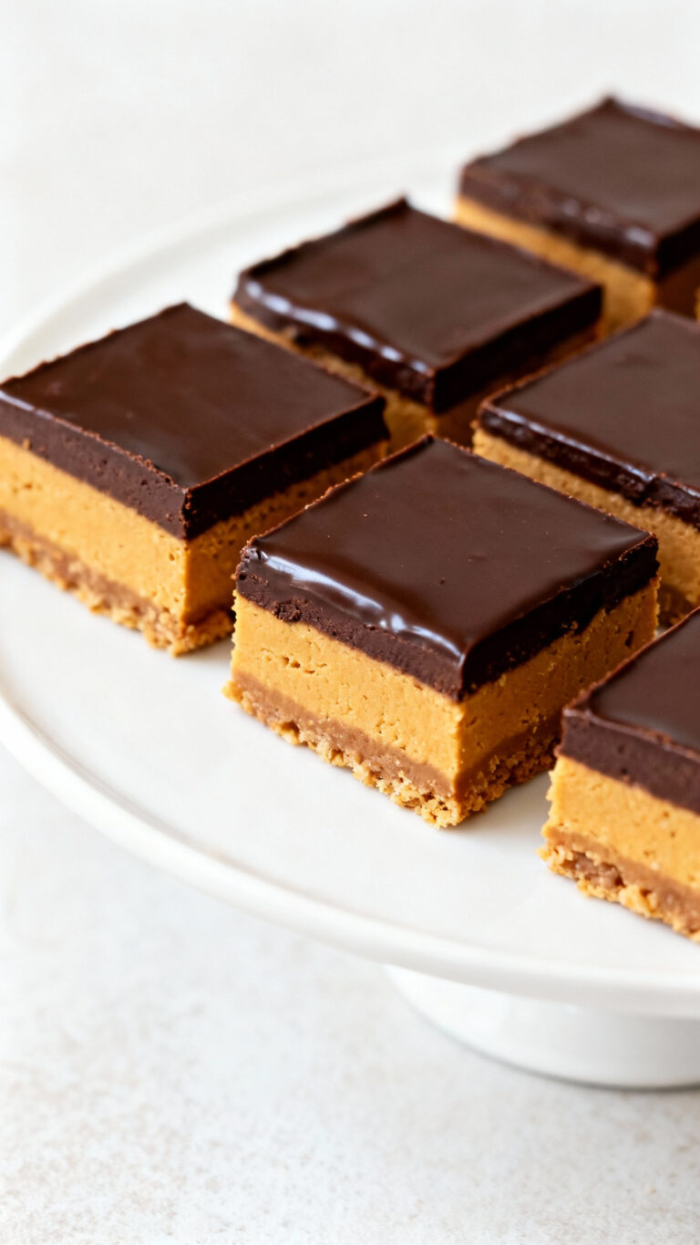 No-Bake Chocolate Peanut Butter Bars - American