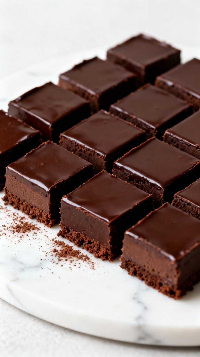 No-Bake Mocha Fudge Squares - American