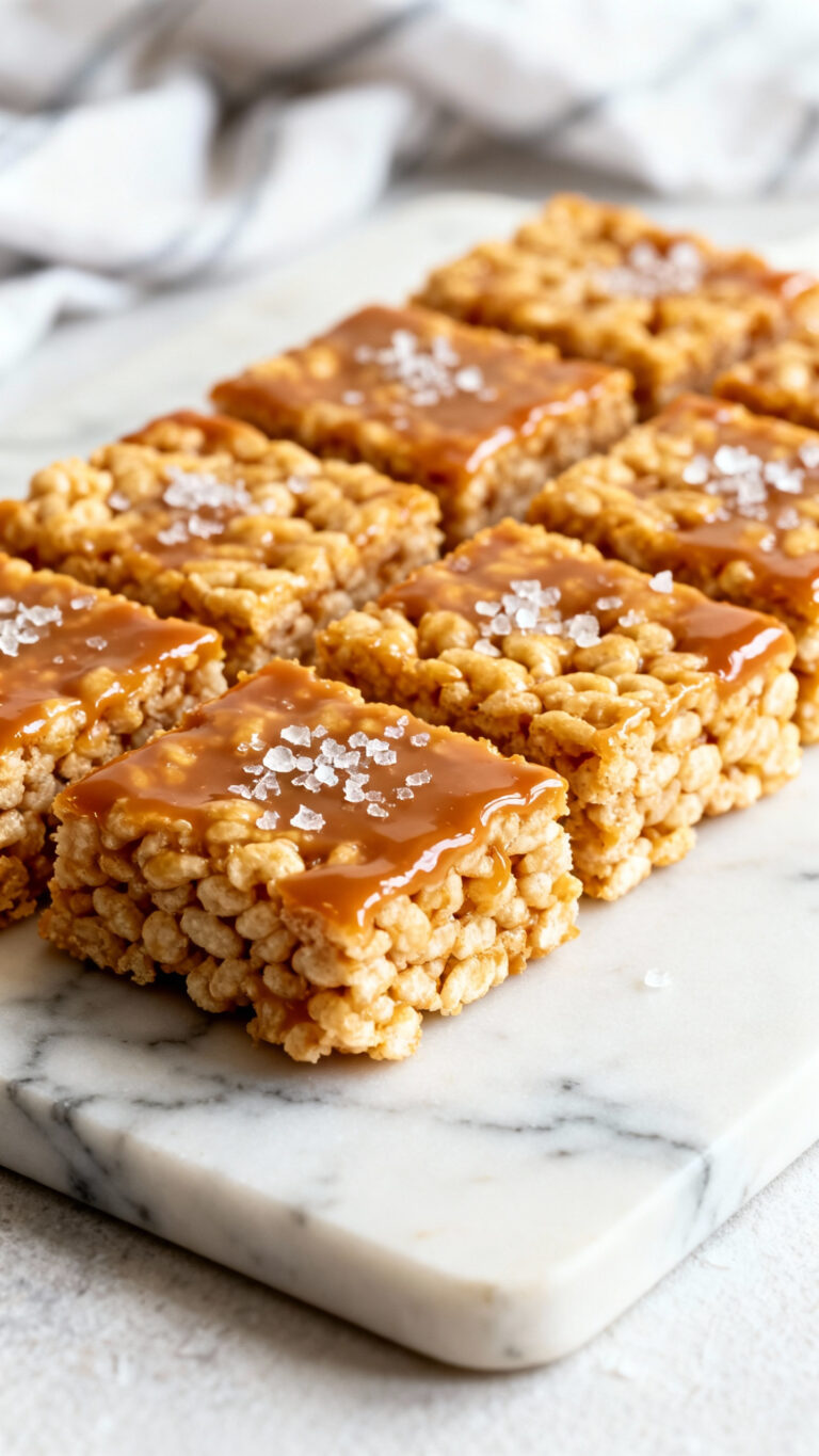 Rice Krispie Treats with Brown Butter and Sea Salt - American