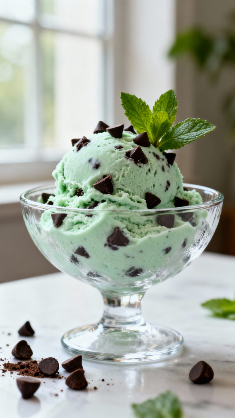 Vegan Mint Chocolate Chip Ice Cream - American