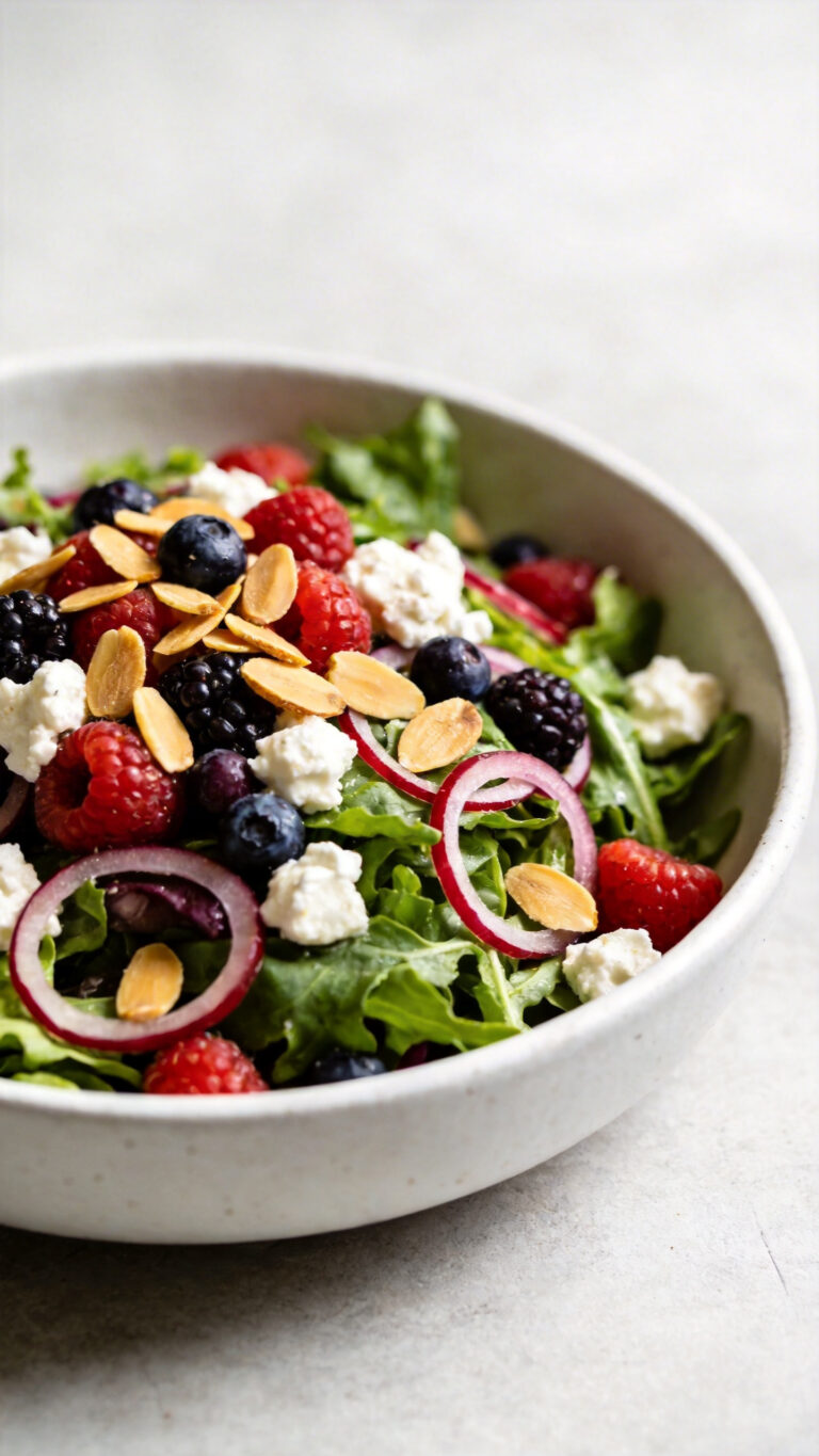 10-Ingredient Berry Almond Salad - American