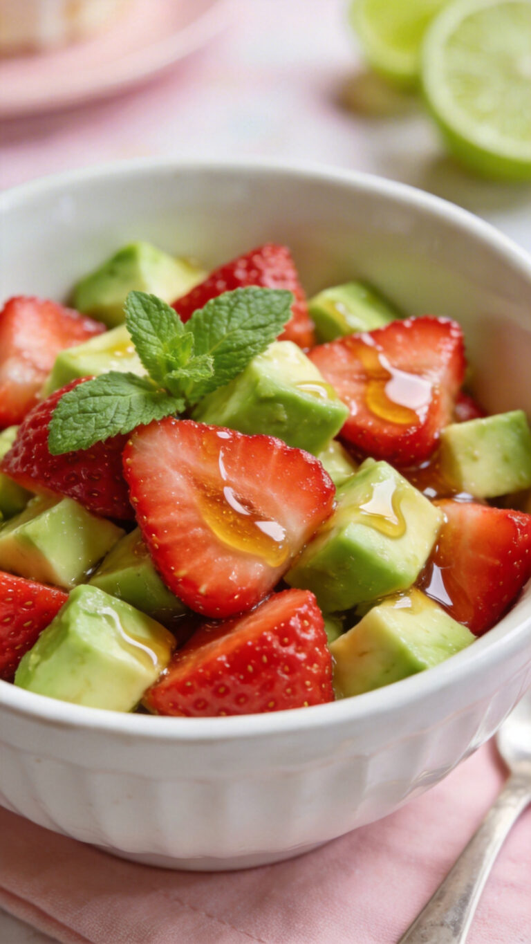 Baby Shower Strawberry Avocado Salad - American