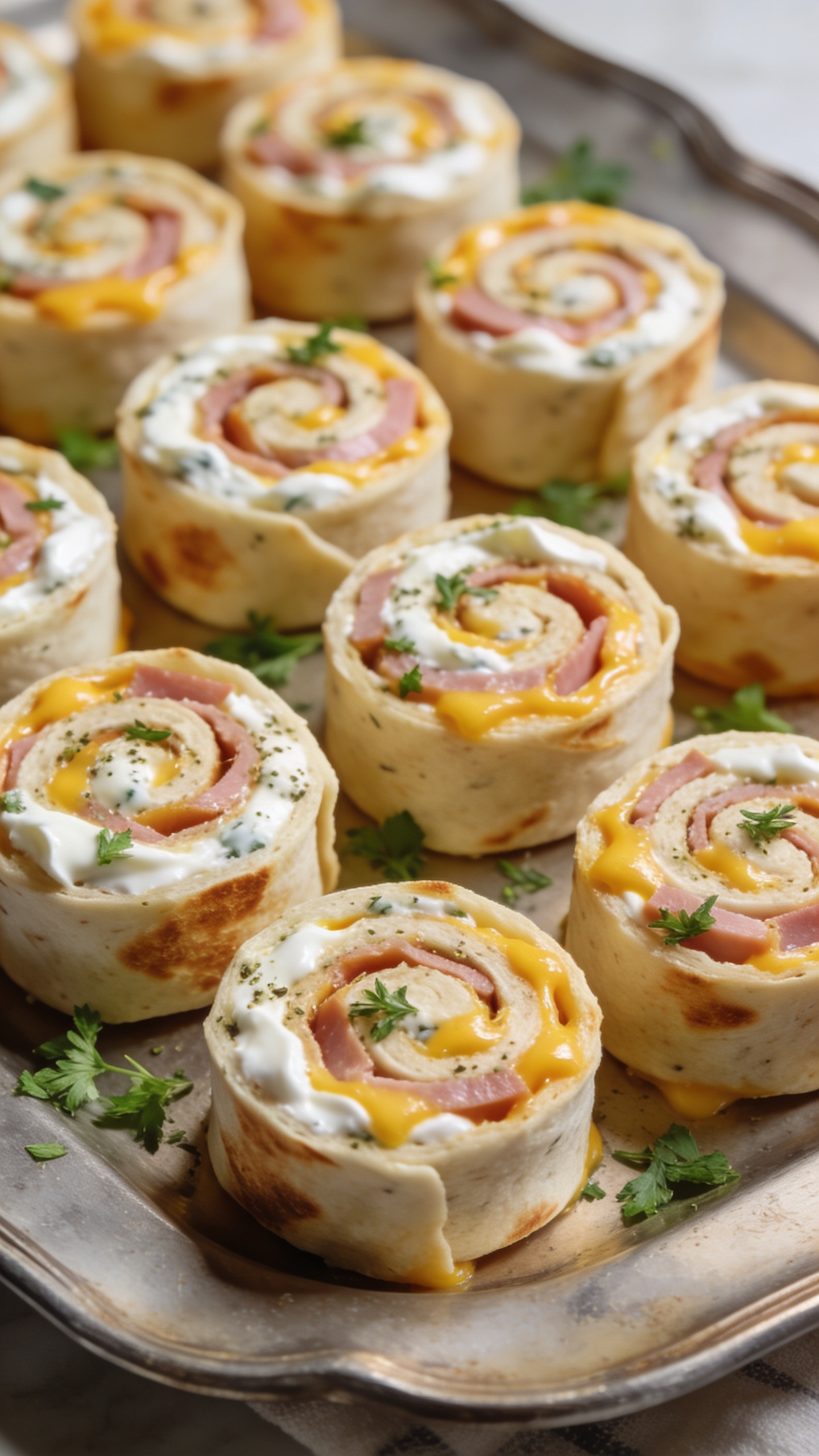 Budget Ham and Cheese Pinwheels for Crowd Feeding