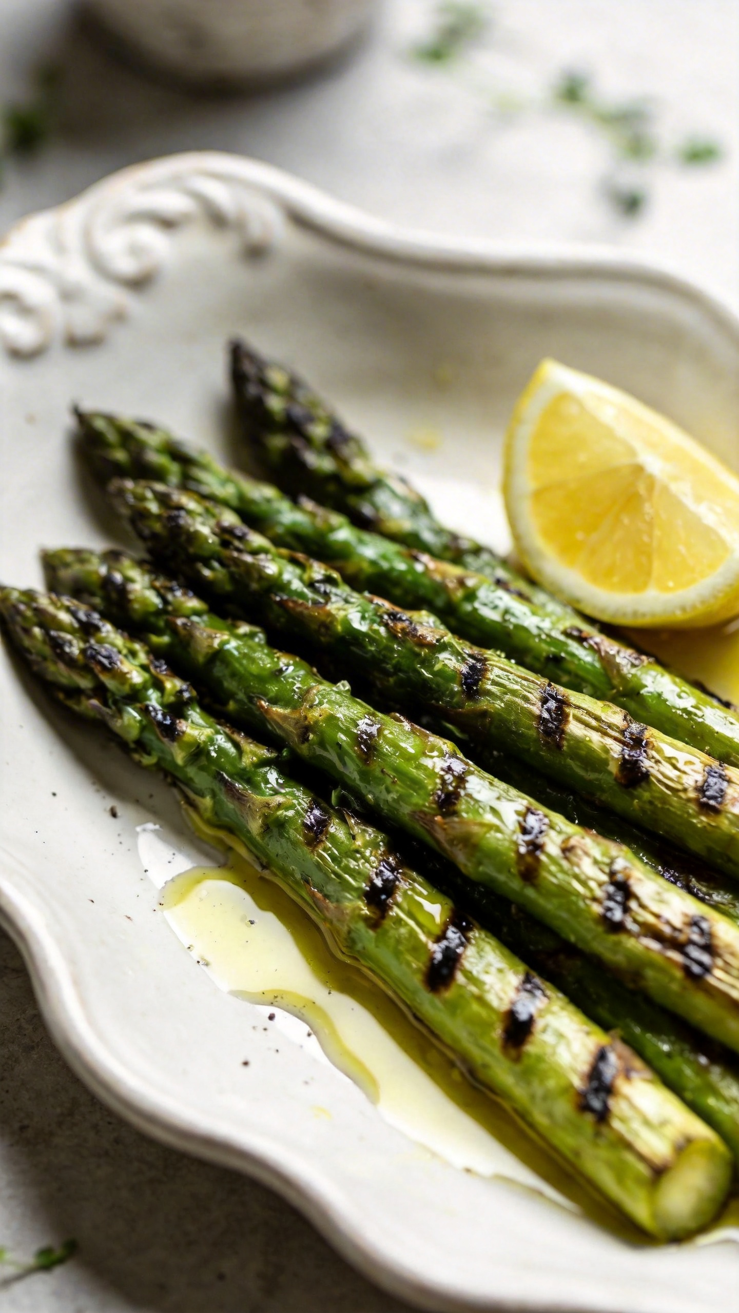 Charred Grilled Asparagus Salad