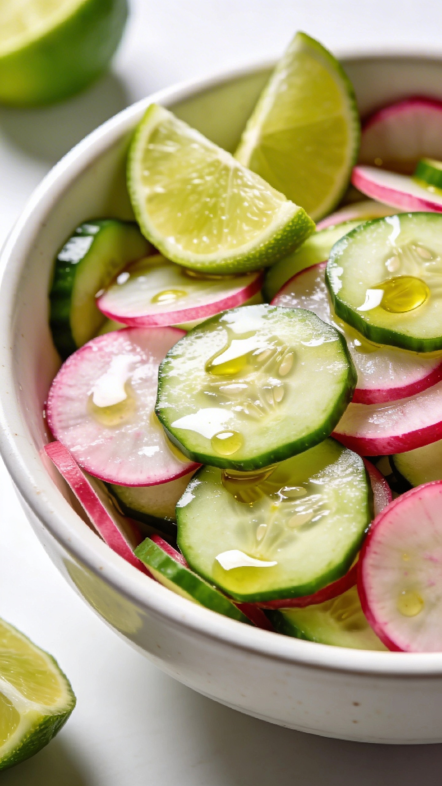 Crunchy Taco Side Cucumber Radish Salad