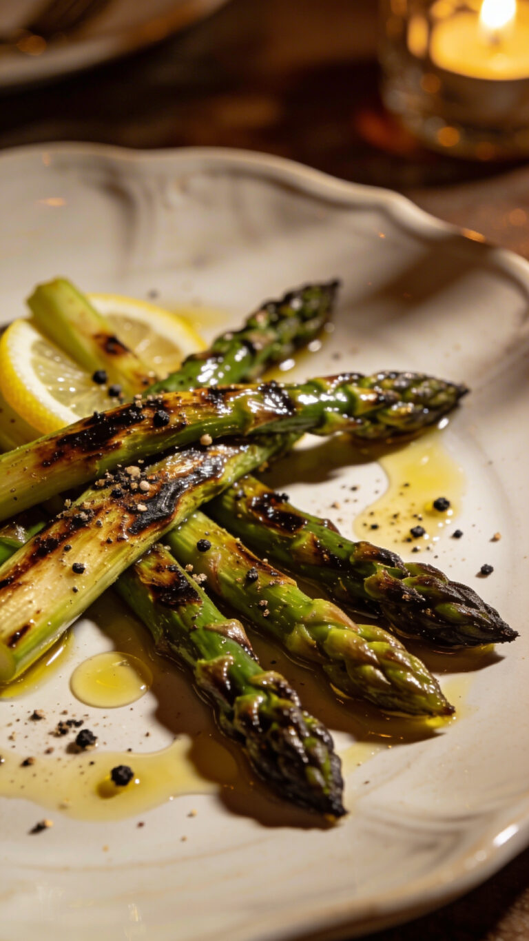 Fancy Date Night Grilled Asparagus Salad - American