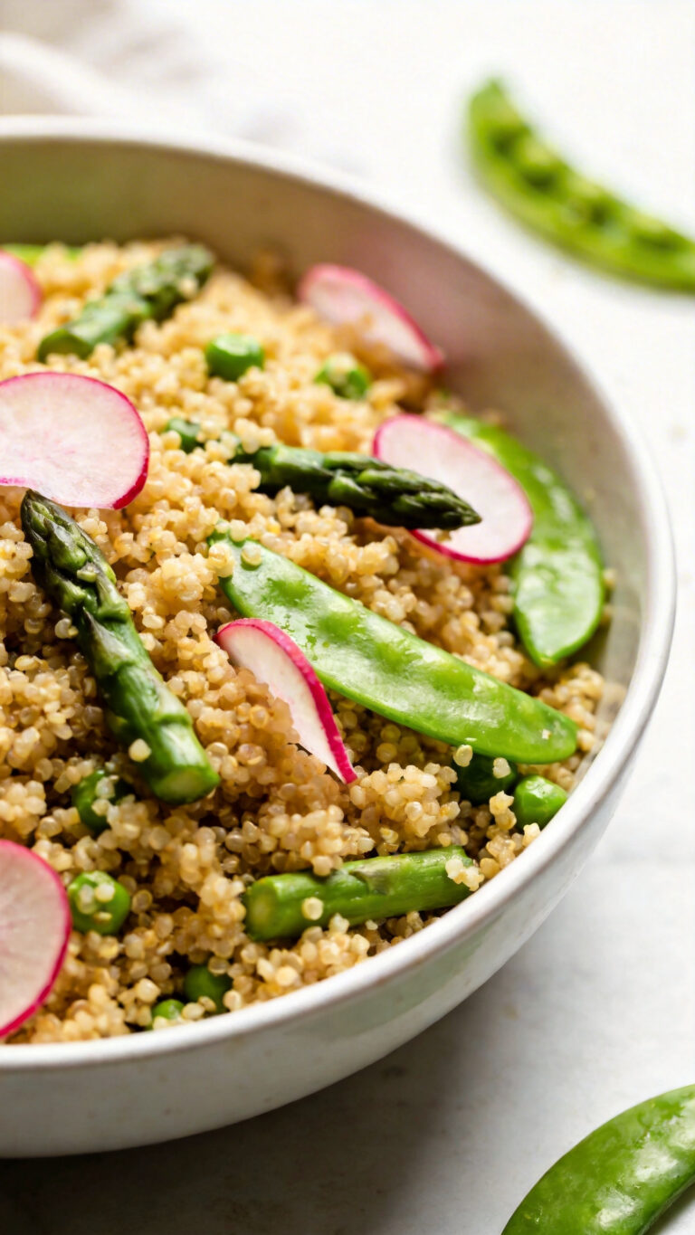 Gluten-Free Potluck Quinoa Spring Vegetable Salad - American
