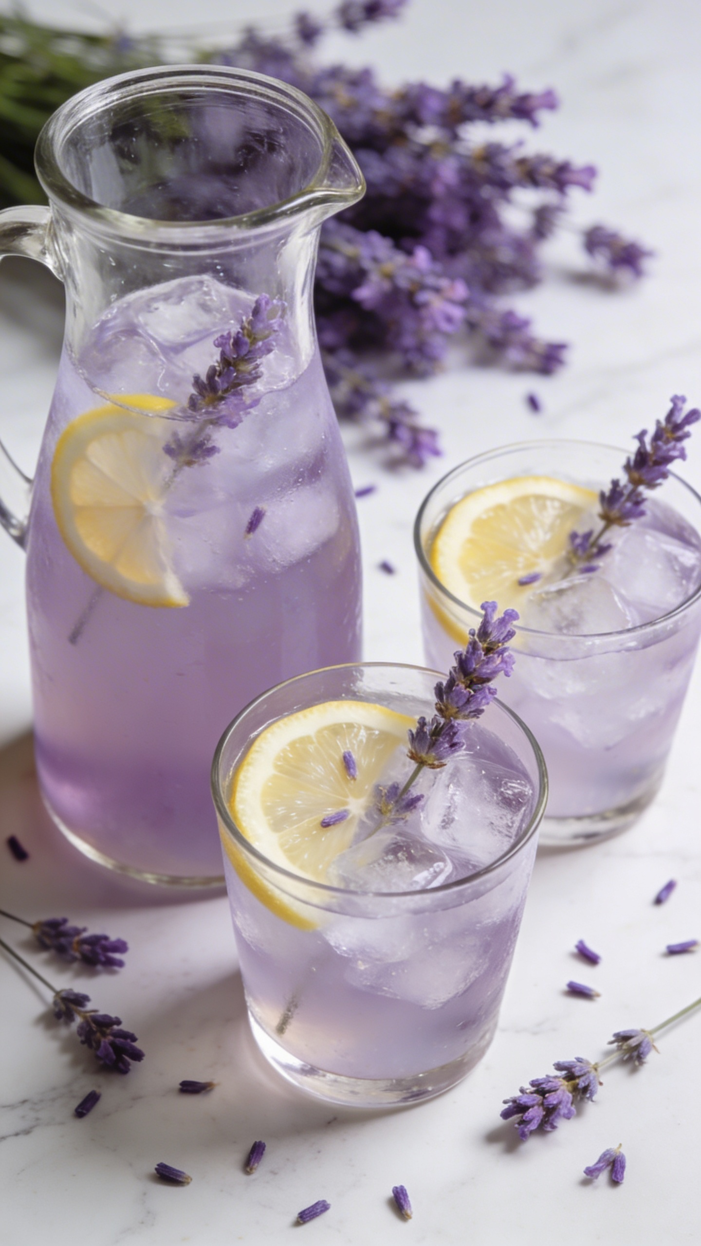 Homemade Lavender Lemonade Made with Fresh Lavender Syrup