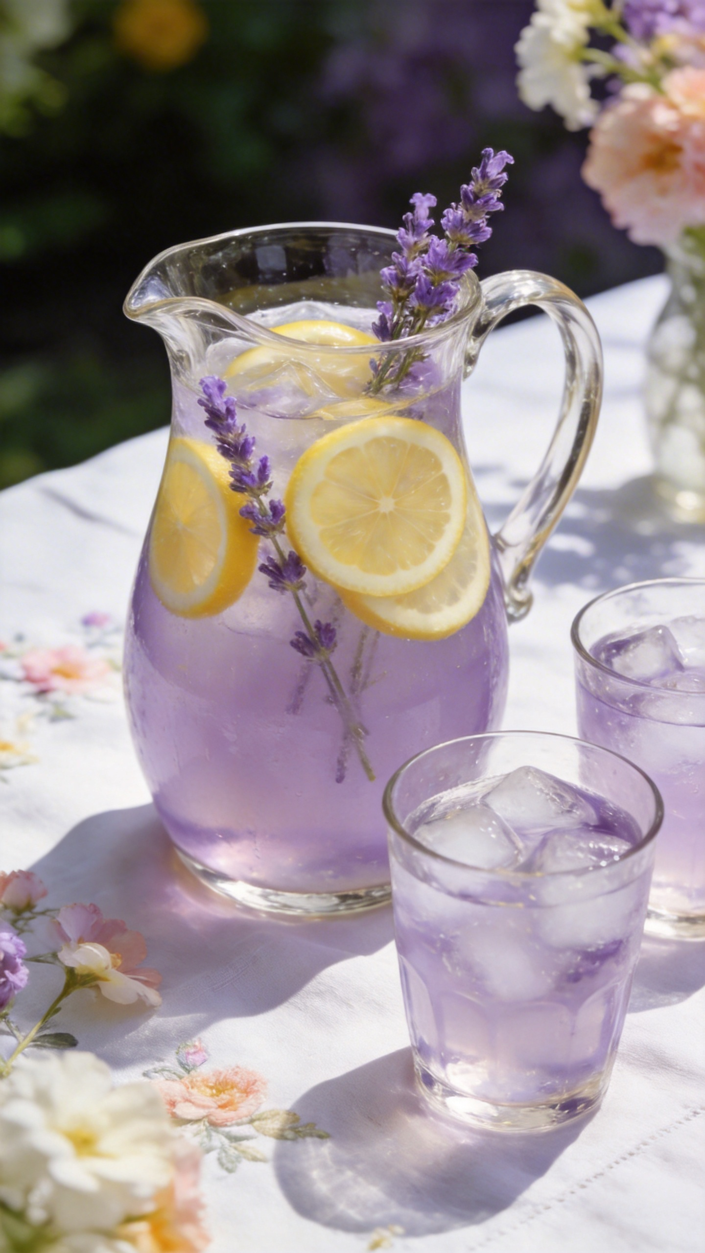 Lavender Lemonade for a Pretty Spring Brunch Spread
