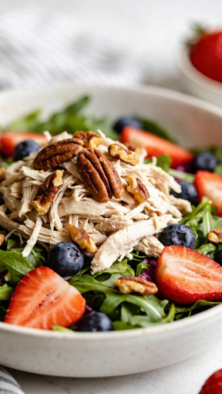 Leftover Chicken Spring Chicken Salad with Berries - American
