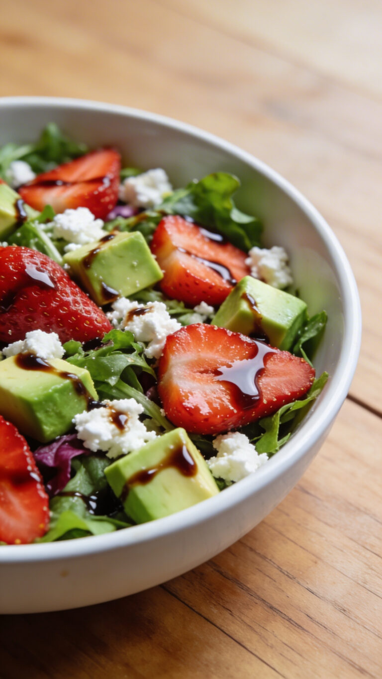 Quick Weeknight Strawberry Avocado Salad - American