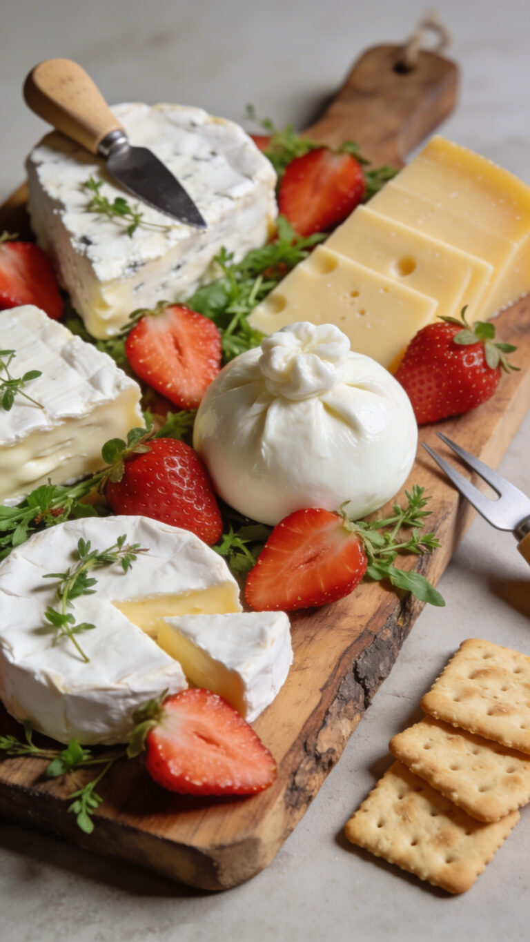 Seasonal Spring Brunch Cheese Board Ideas with Fresh Fruit - International