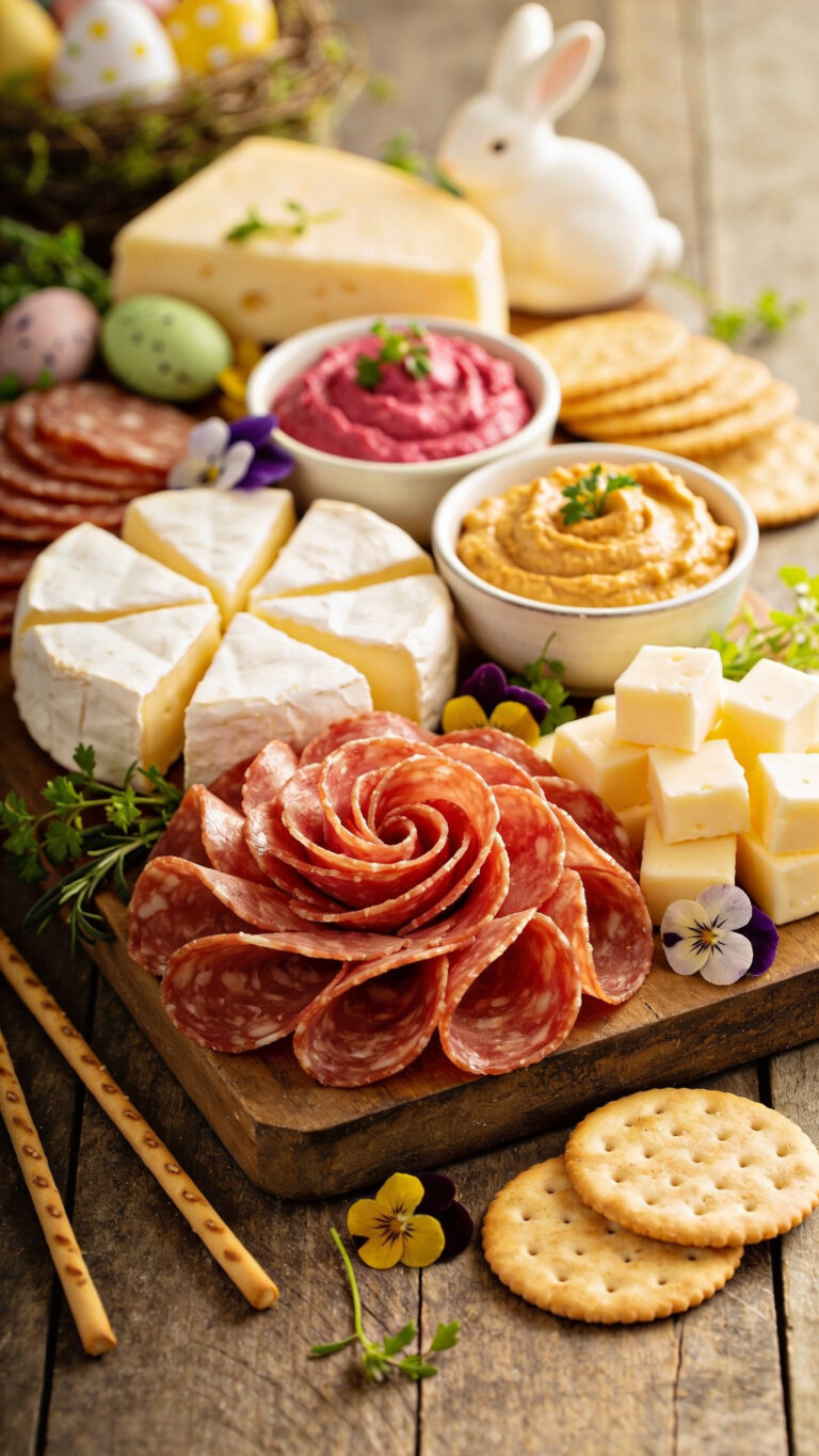 Simple Easter Charcuterie Board Ideas No Cooking - American