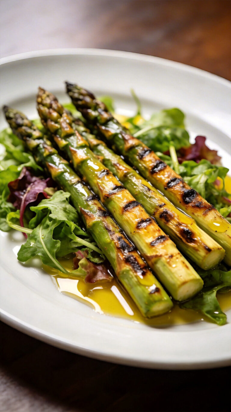Simple Side Dish Grilled Asparagus Salad - American