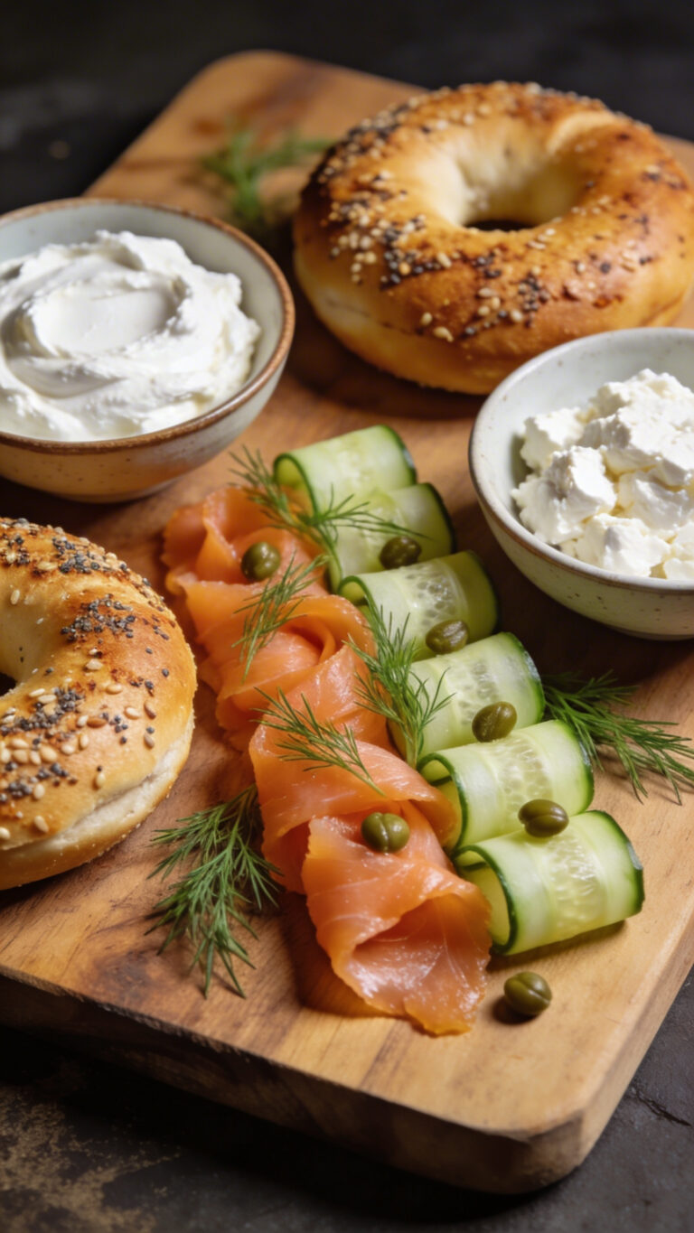 Smoked Salmon Bagel Board - Jewish-American