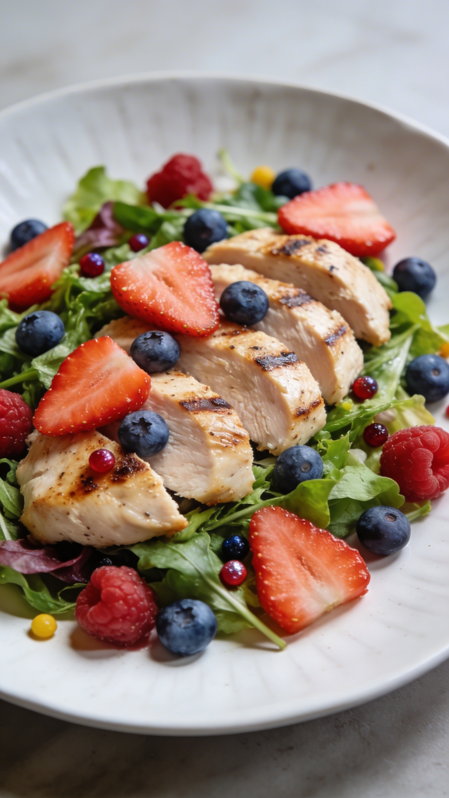 Spring Chicken Salad with Berries