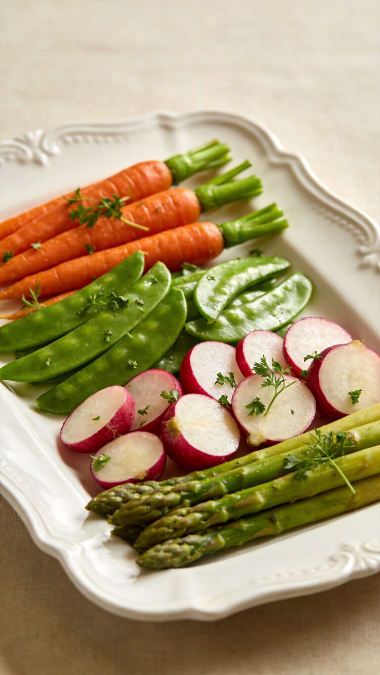 Spring Vegetable Crudité Platter - French