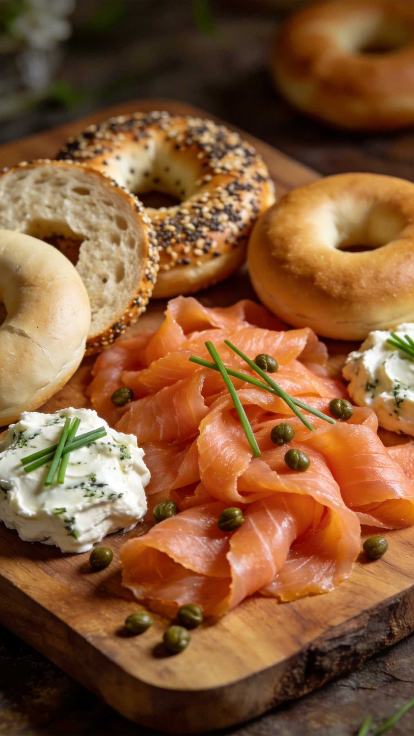 Stunning Smoked Salmon Bagel Board for Mother's Day Brunch
