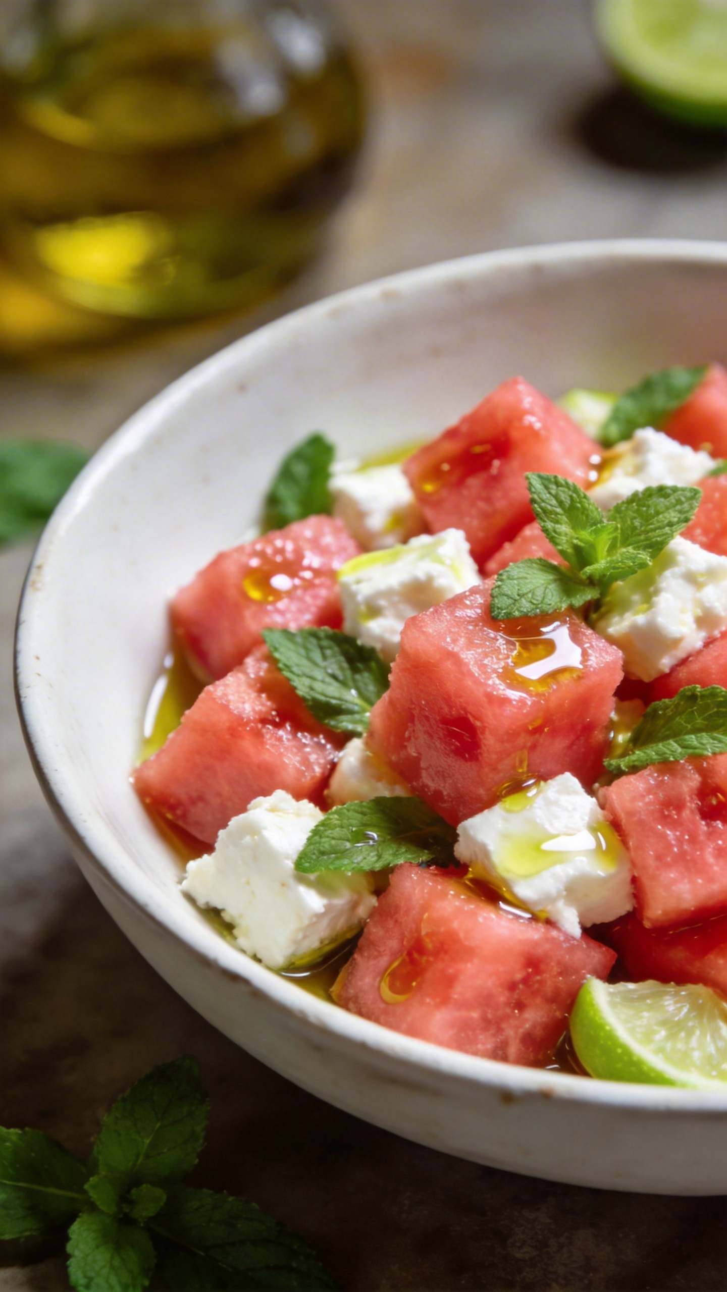 Sweet and Salty Watermelon Feta Salad