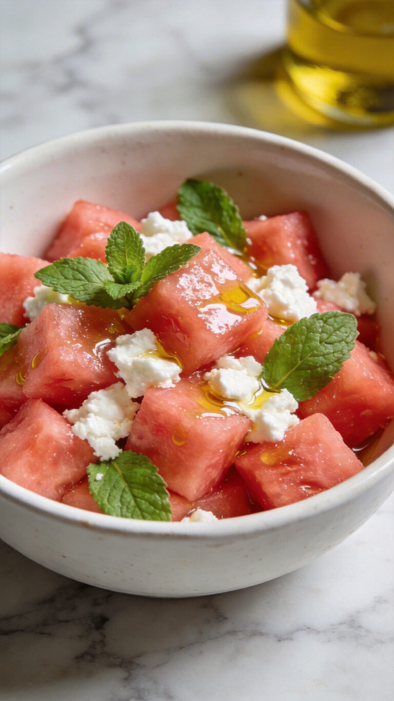 Watermelon Feta Salad - Mediterranean