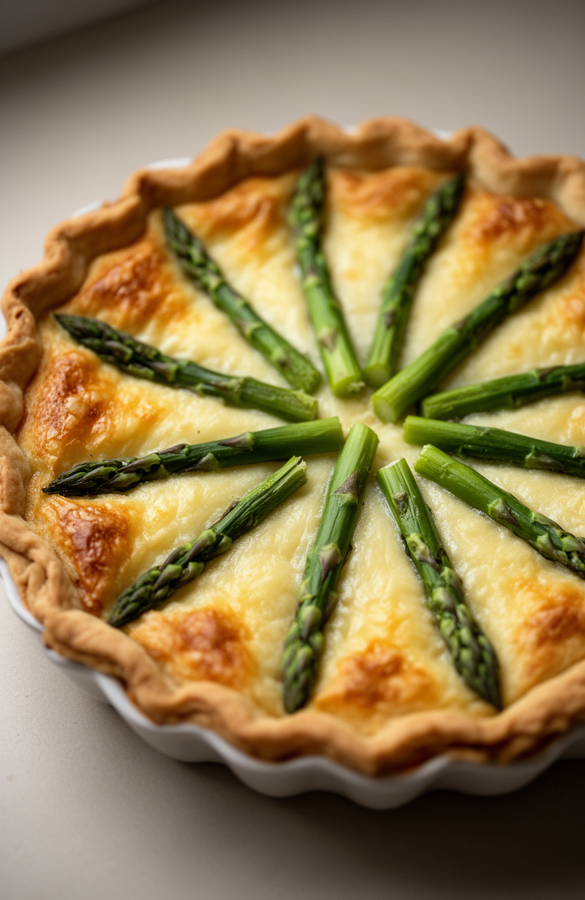 Asparagus and Gruyère Quiche