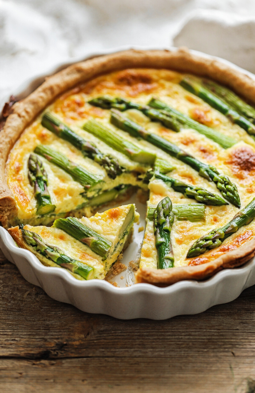 Asparagus and Gruyere Quiche