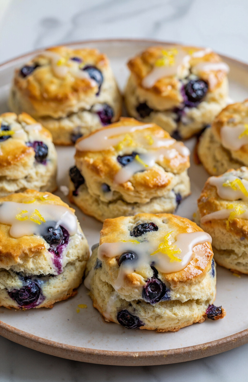 Blueberry Lemon Ricotta Scones