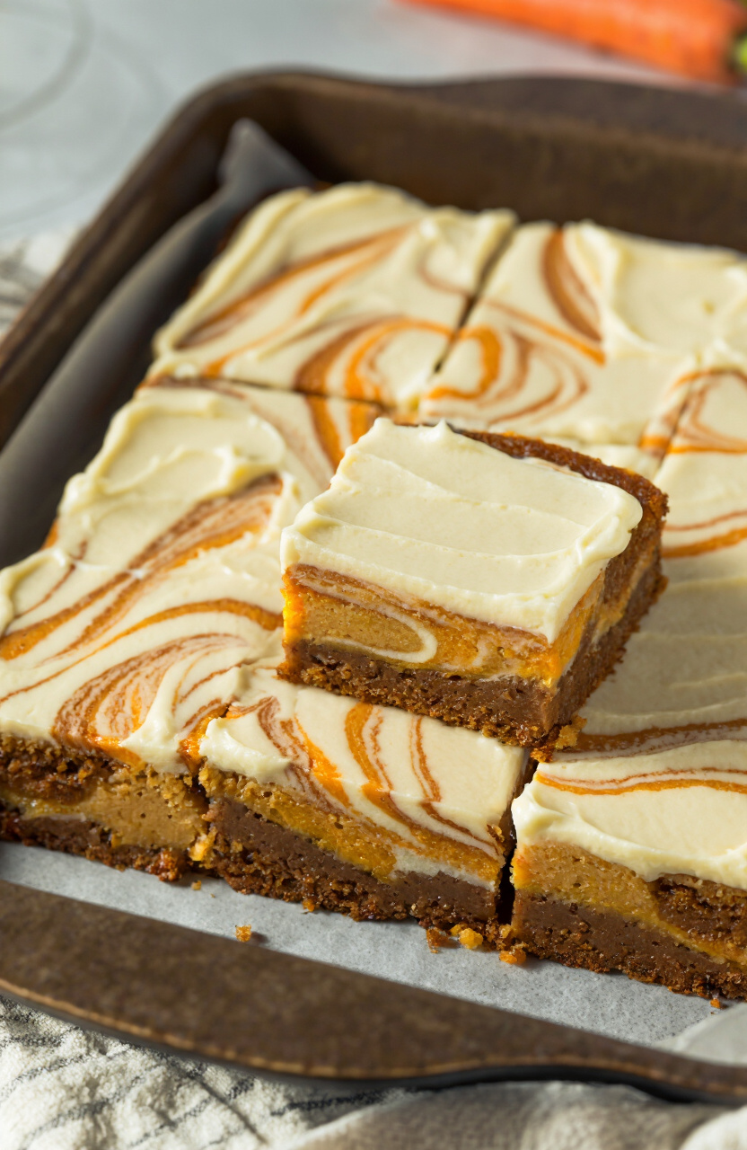 Carrot Cake Cheesecake Bars