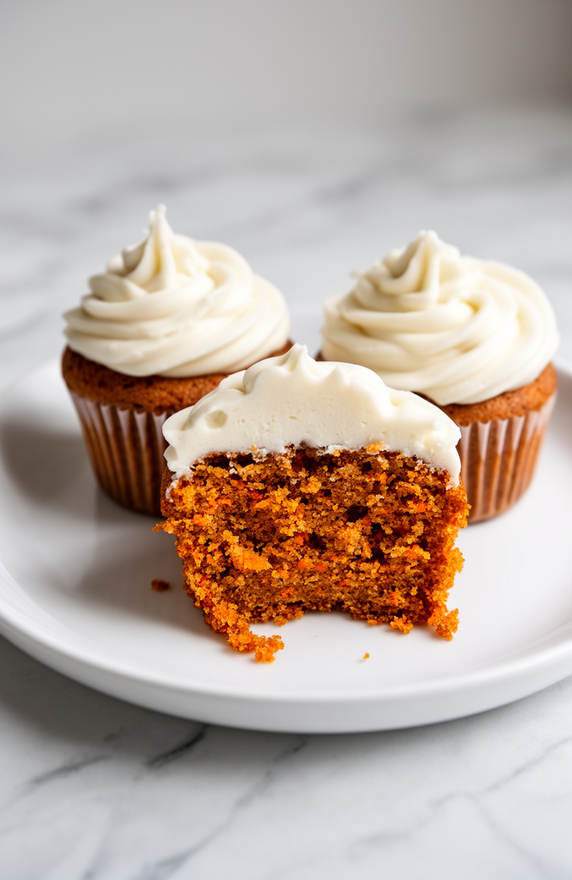 Carrot Cake Cream Cheese Cupcakes