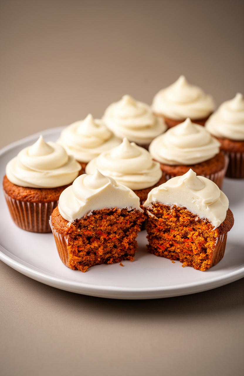 Carrot Cake Cream Cheese Cupcakes