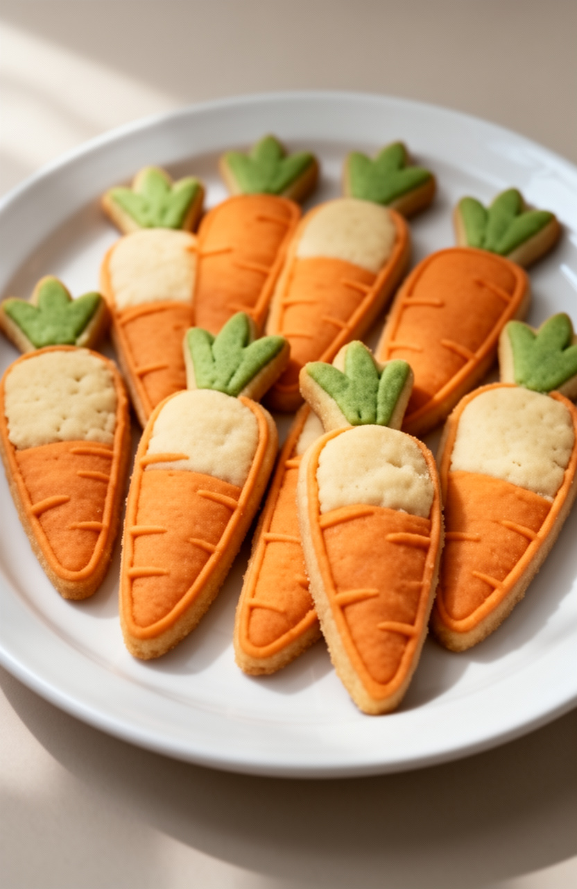 Carrot Patch Easter Cookies