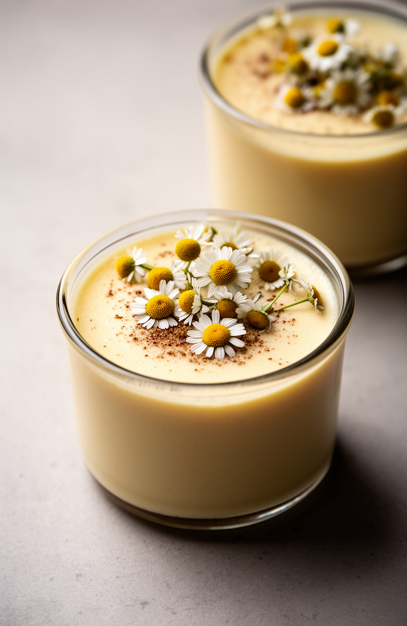 Chamomile Pots de Crème