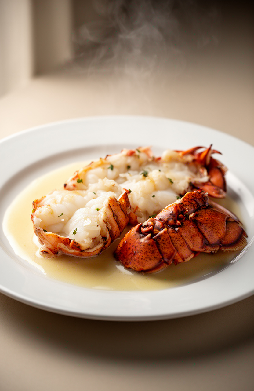 Champagne Butter Poached Lobster