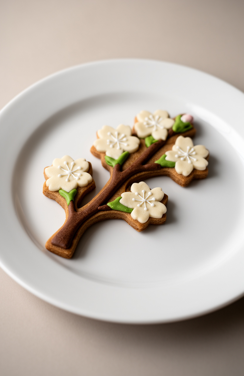 Cherry Blossom Branch Cookies