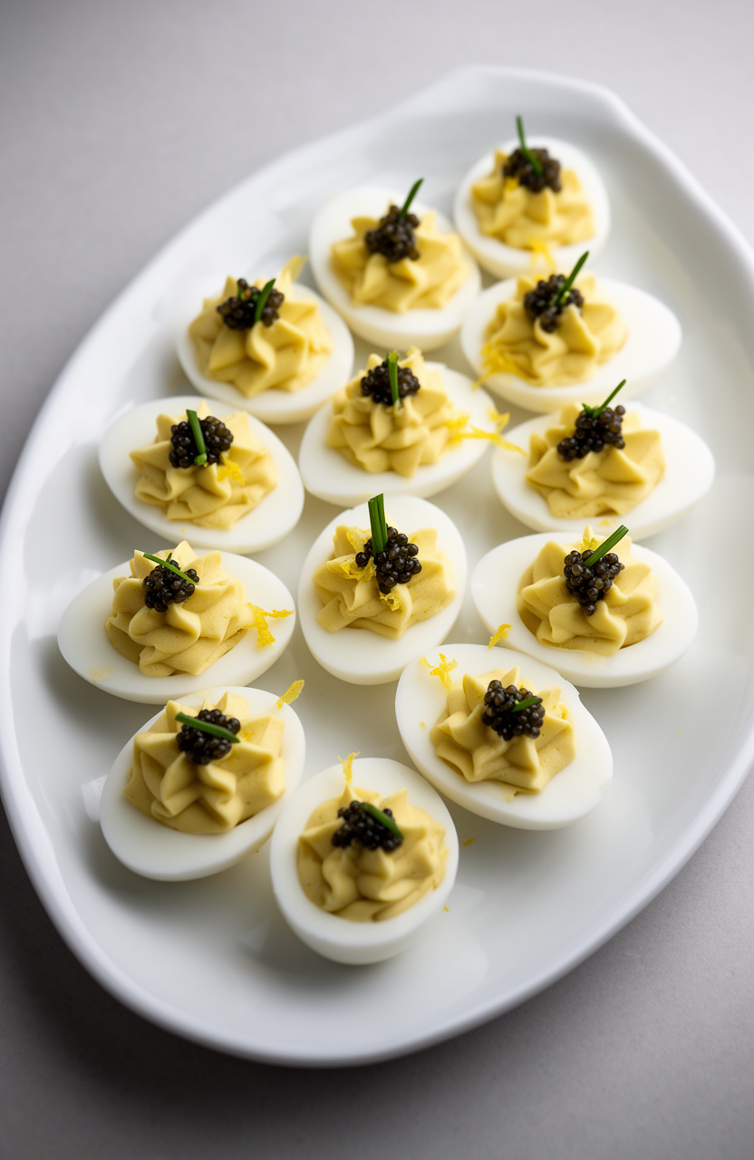 Deviled Eggs with Caviar
