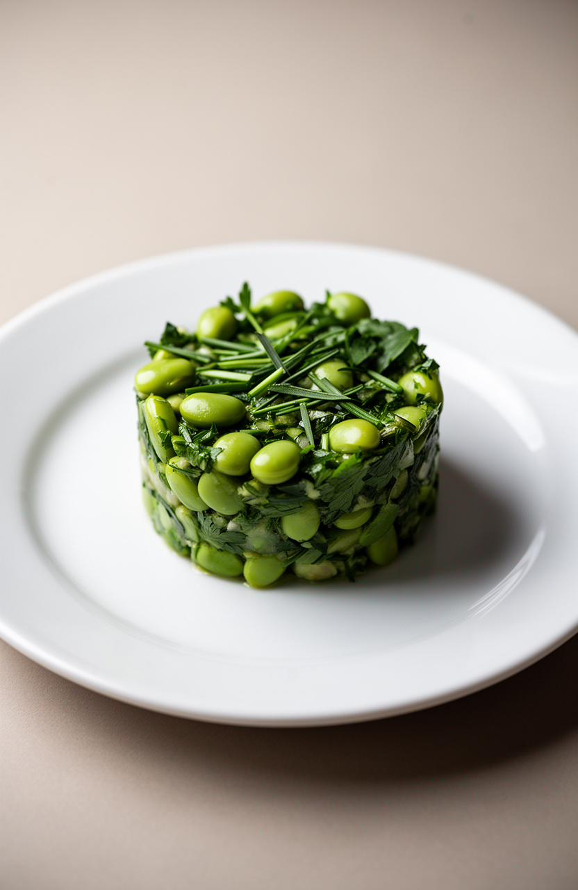 Edamame and Snap Pea Tartare