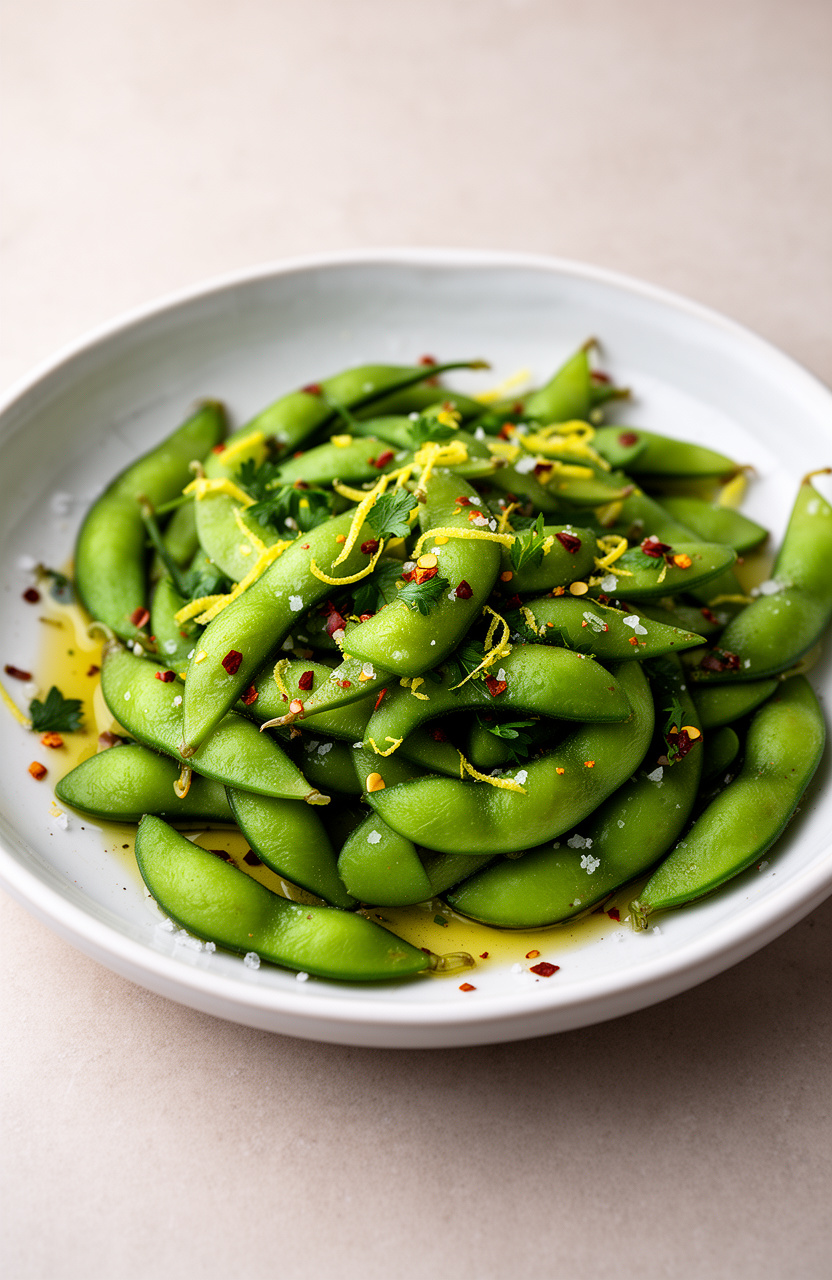 Edamame Lemon Zest Snack Bowl