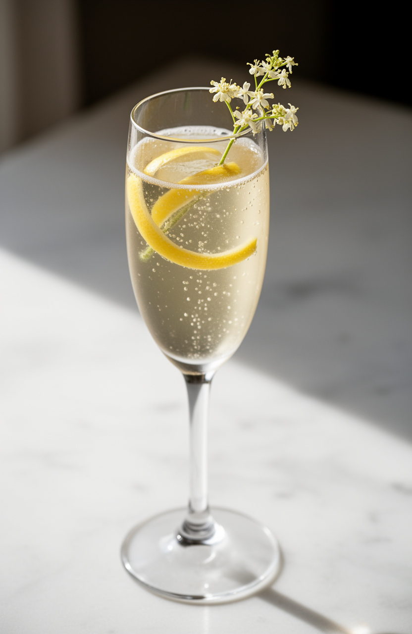 Elderflower Champagne Fizz