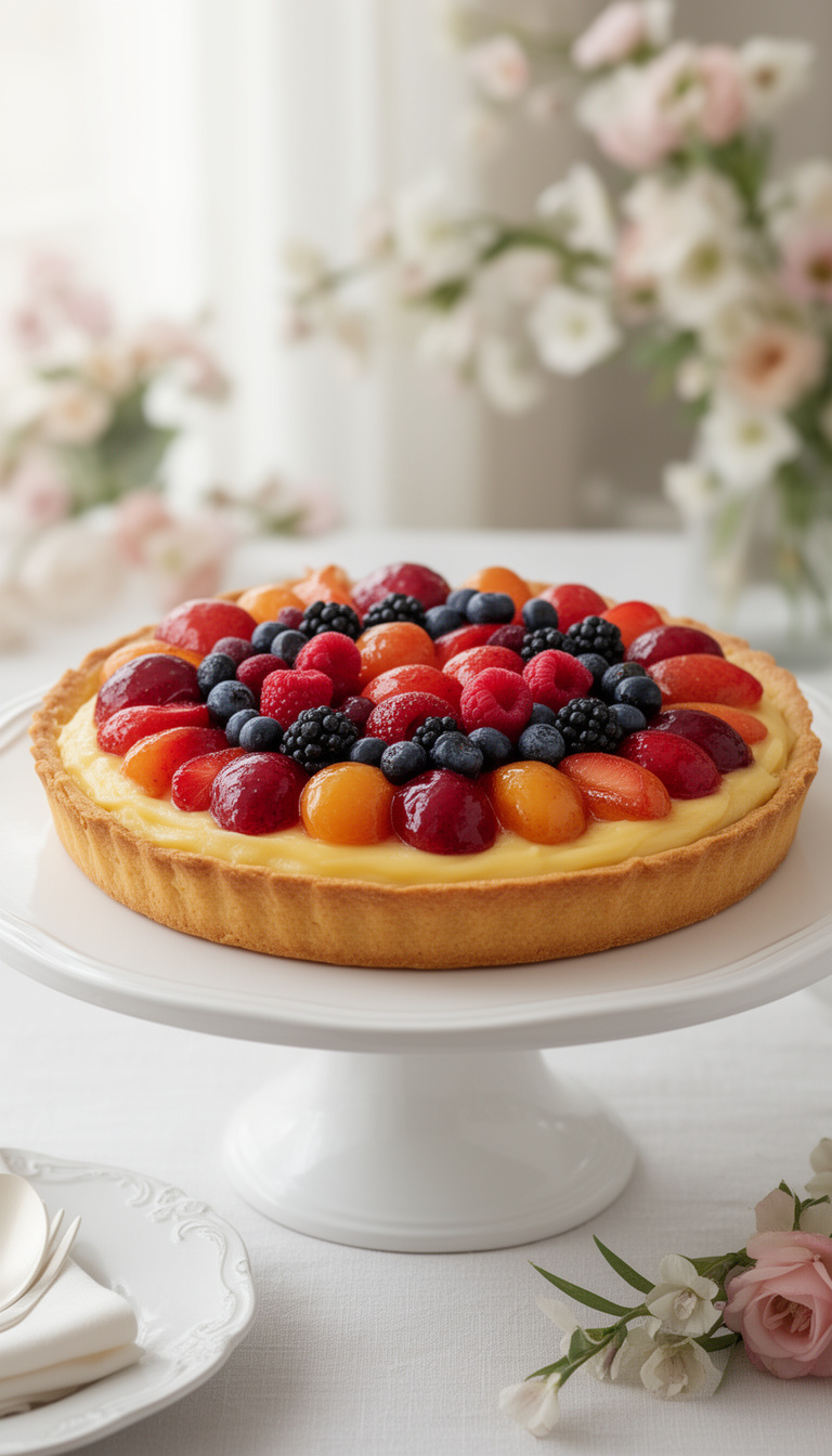 Elegant Mother's Day Fruit Tart to Wow the Table - French